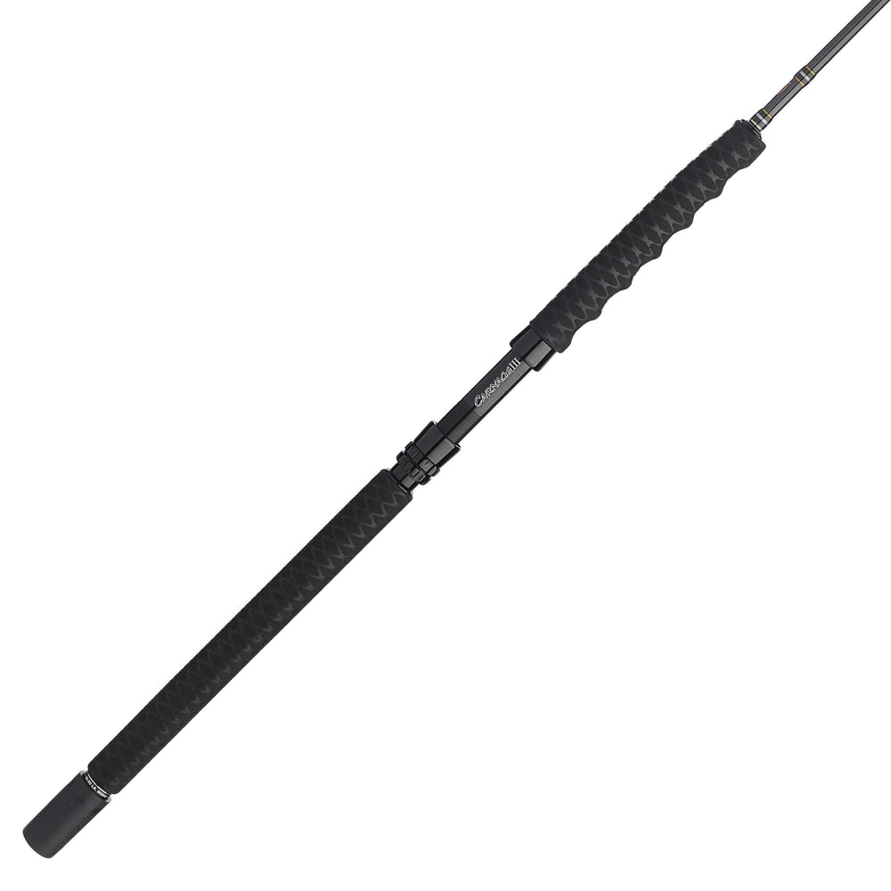 Penn Carnage III boat spinning rod with SLS3 blank for lightweight sensitivity.