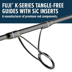 PENN Carnage III with Fuji K-series guides and SiC inserts for smooth casting