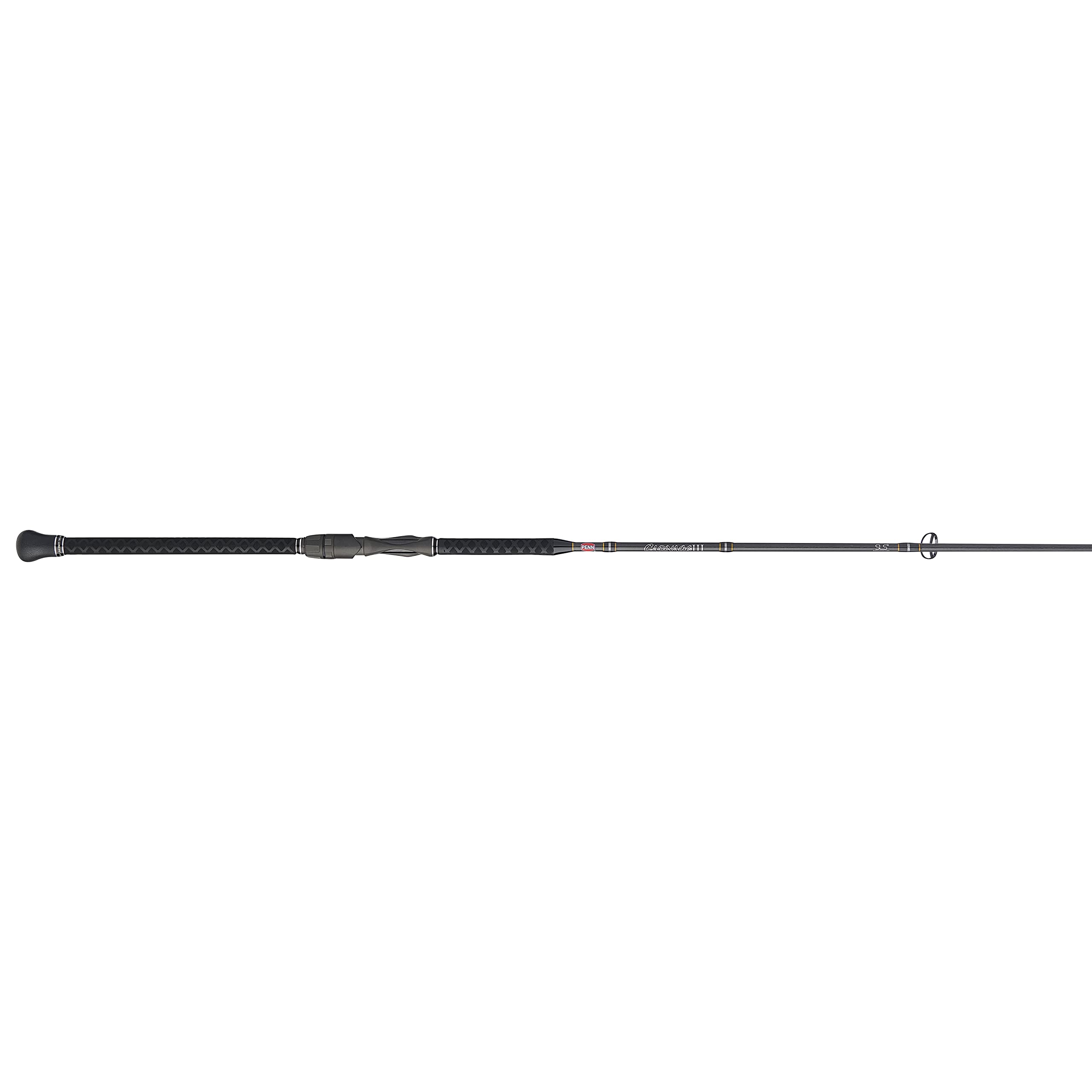 PENN Carnage III Fuji K-Series guides with SiC inserts ensure smooth line flow.