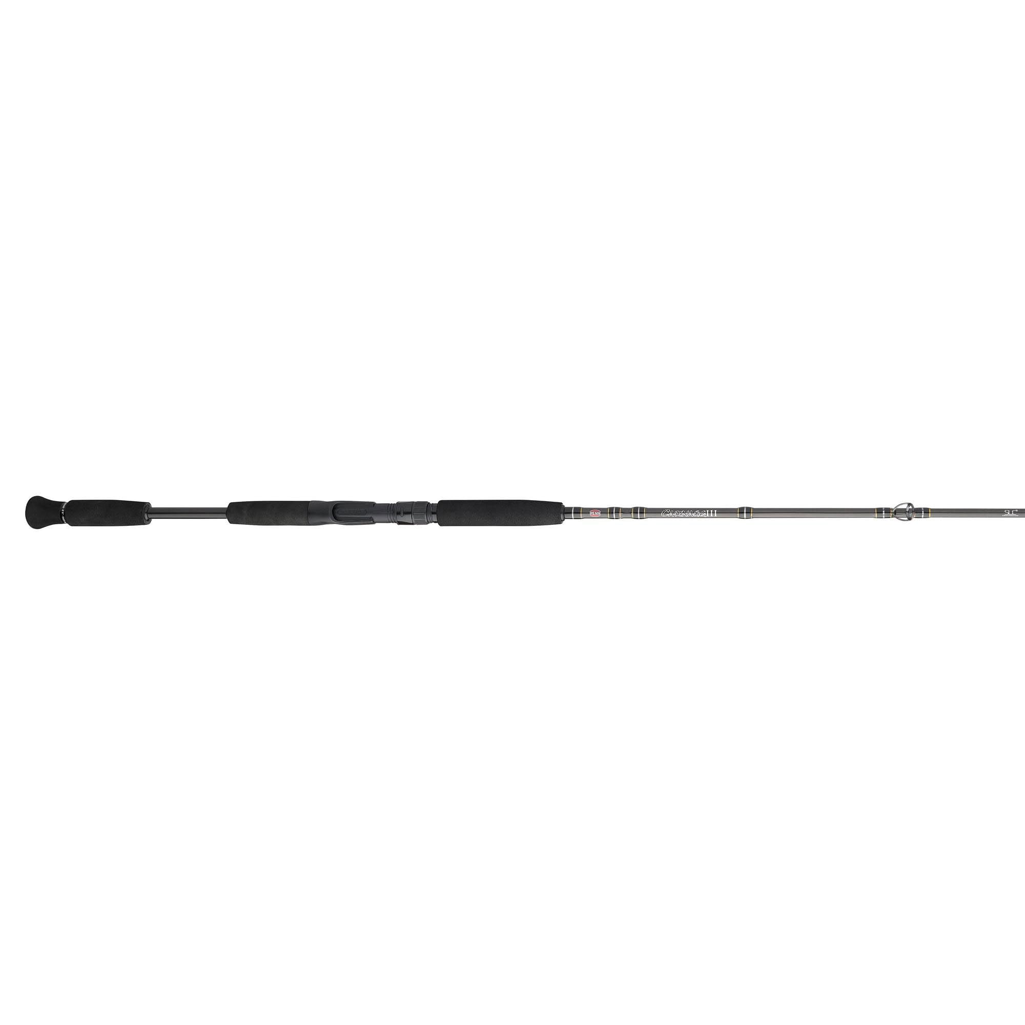 Penn Carnage III inshore rod in water during action.