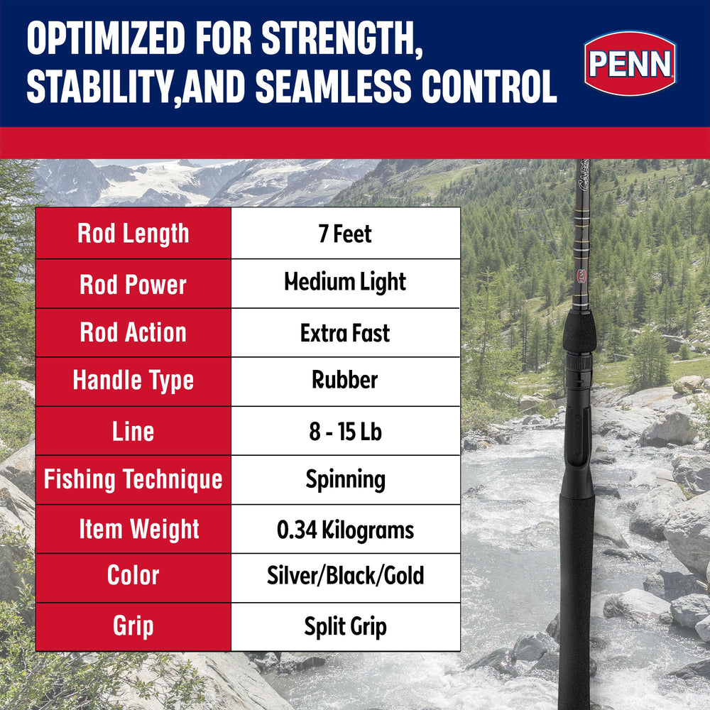 Penn Carnage III Inshore Rod Hypalon handle showing slip-resistant grip