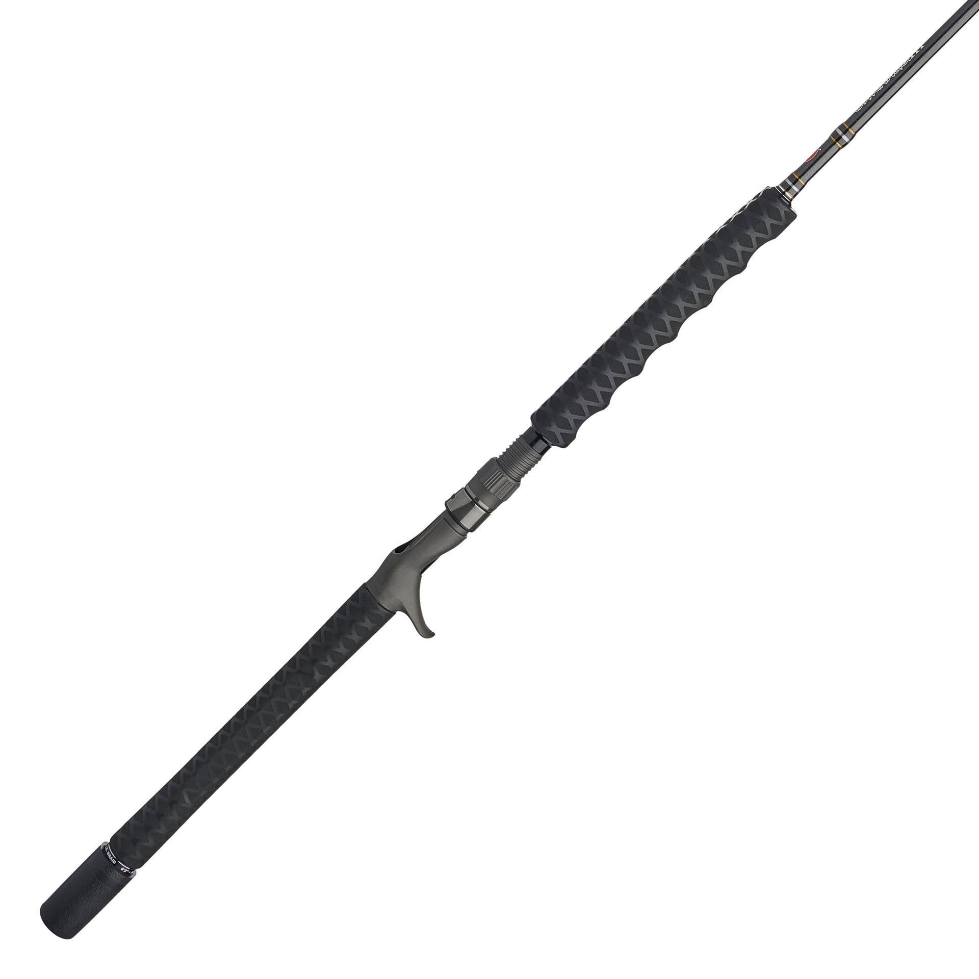 PENN Carnage III jig rod, front angle view highlighting slim SLS3 blank for heavy jigging