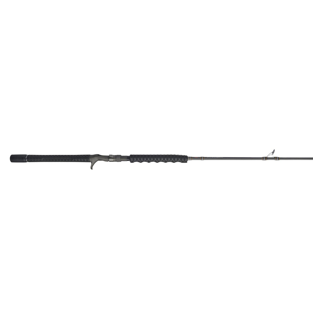 PENN Carnage III jig rod, reel seat close-up with palm-style grip