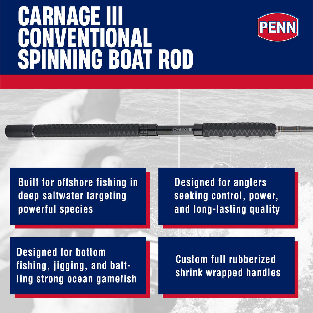 PENN Carnage III SLS3 blank profile with slim, durable construction