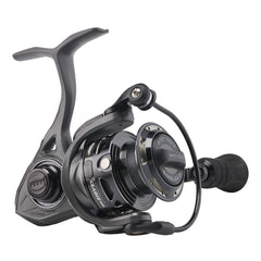 PENN Clash II spinning reel in gray and black profile for saltwater inshore fishing