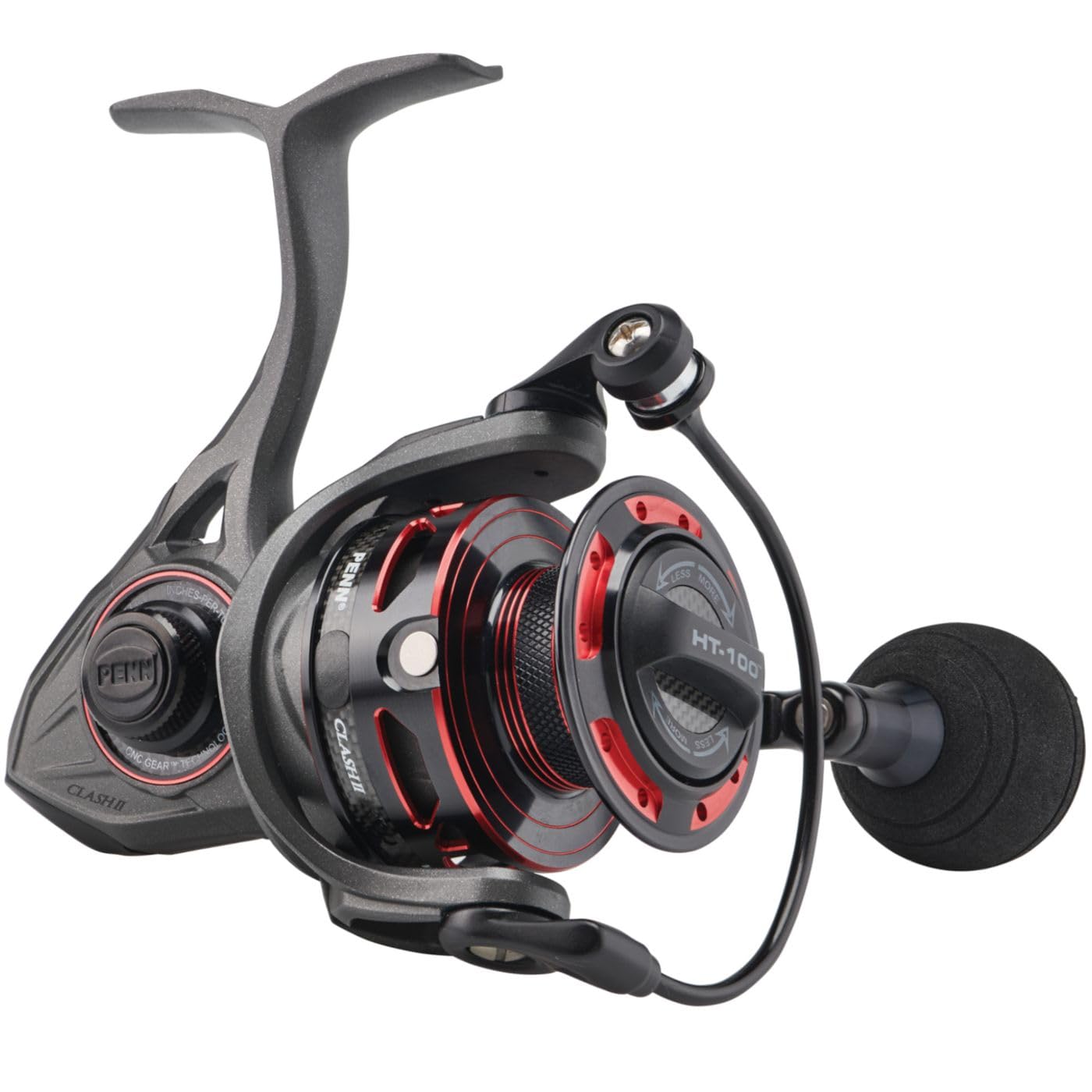 PENN Clash II Spinning Reel Grey/Black 4000 – front view