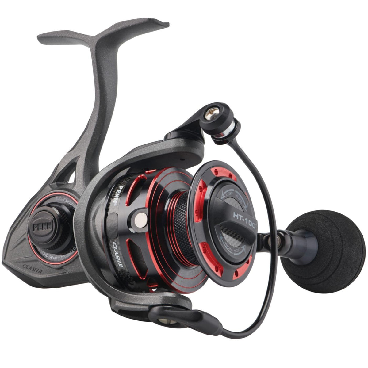 PENN Clash II Spinning Reel Grey/Black 4000 – front view
