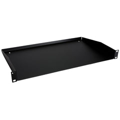Penn Elcom R1194 rack shelf in black steel for sturdy 1U server racks and organized gear.