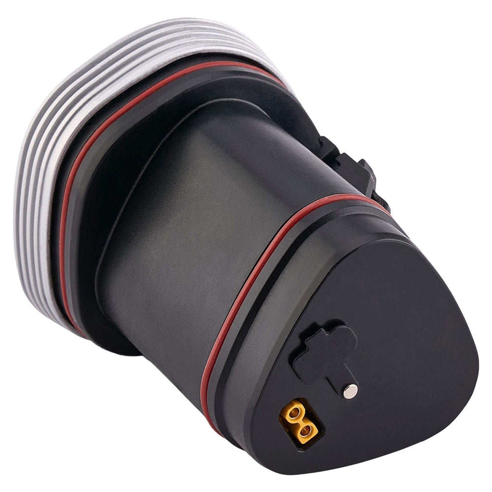 Penn Fathom spare battery side view highlighting portable lithium-ion design for on-the-go use.