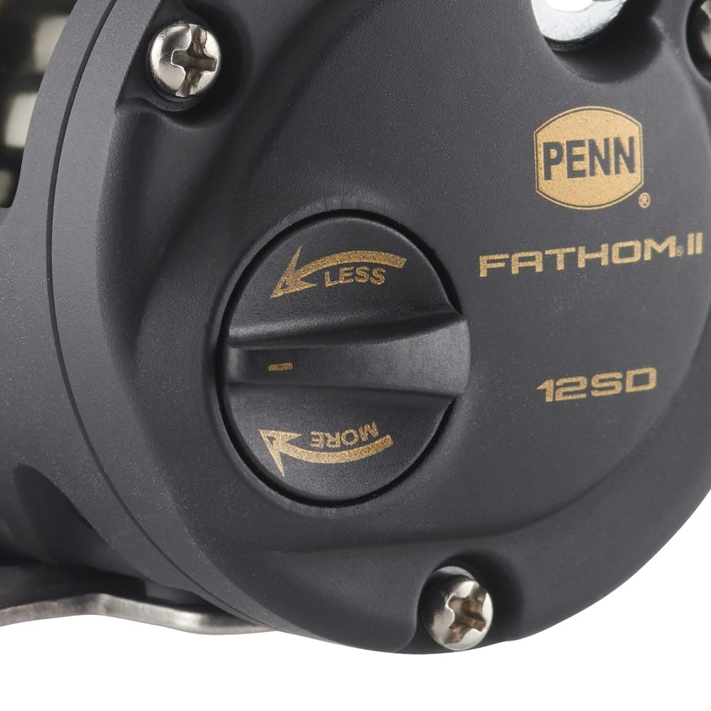 PENN Fathom II HT-100 Versa-drag system provides smooth stopping power.