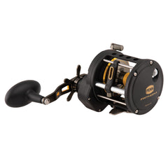 Penn Fathom II Level Wind reel side view showing smooth operation and maintenance-friendly design.