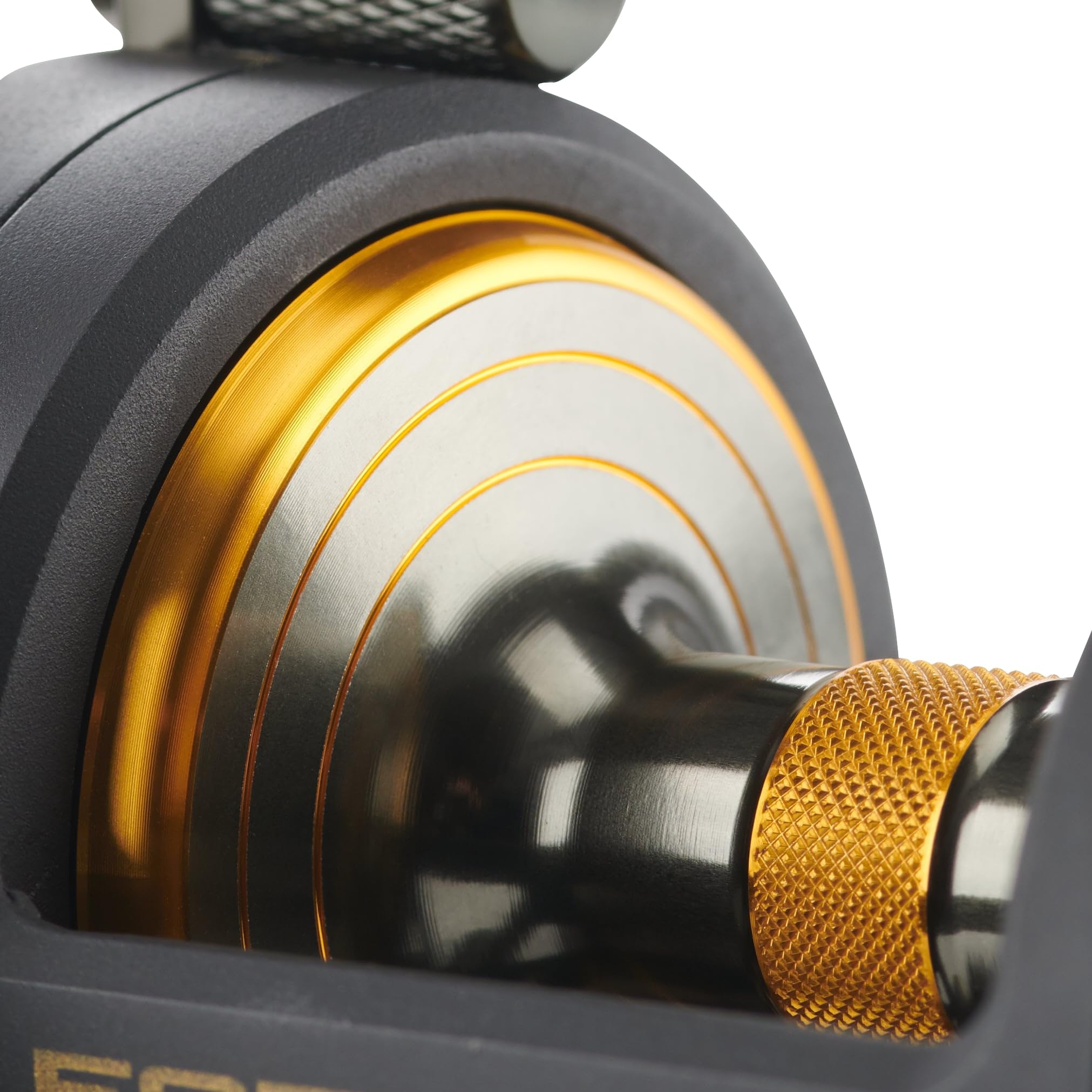 PENN Fathom II live spindle and free-floating spool for long casts.