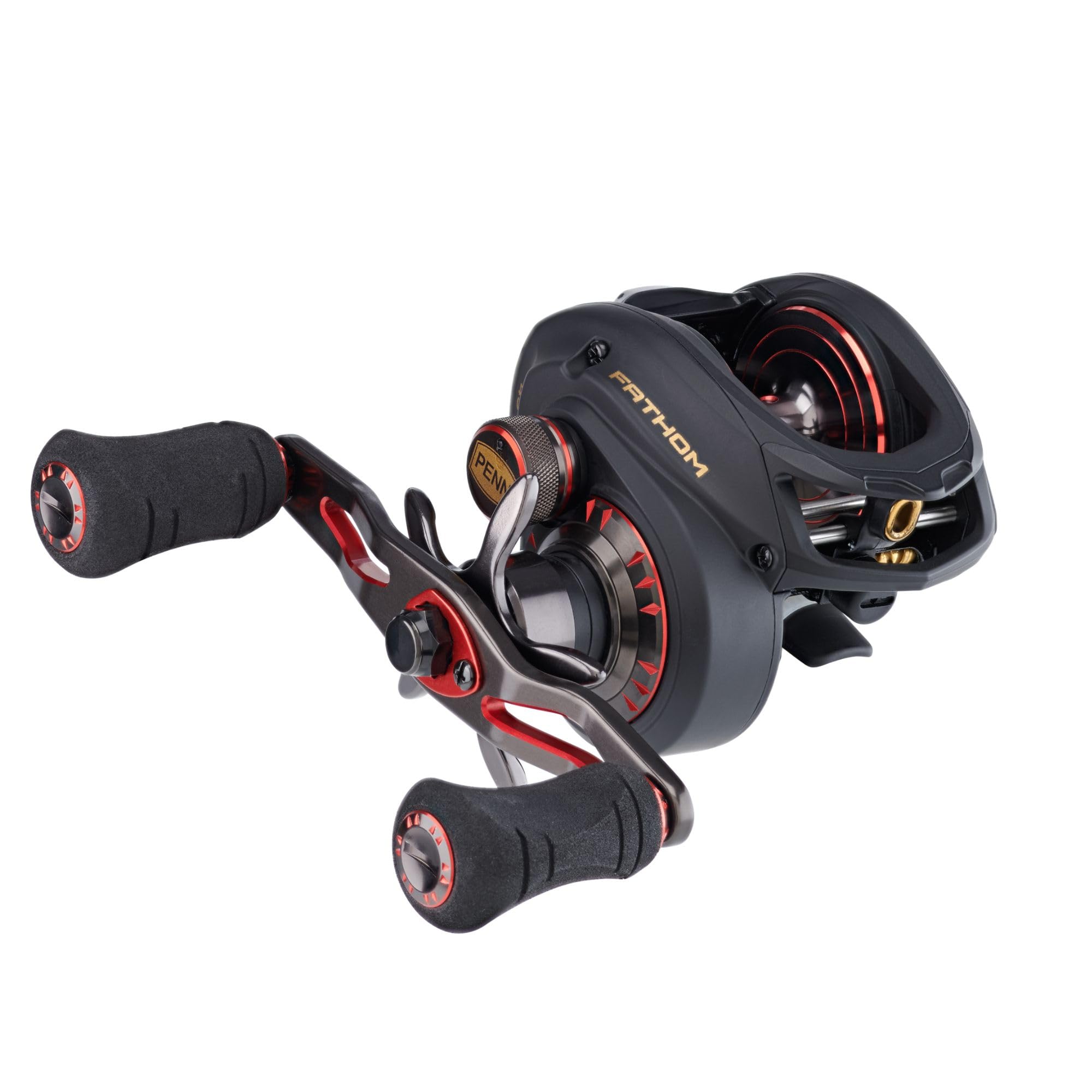 PENN Fathom Low Profile Reel Black Gold 9.2 oz - front view