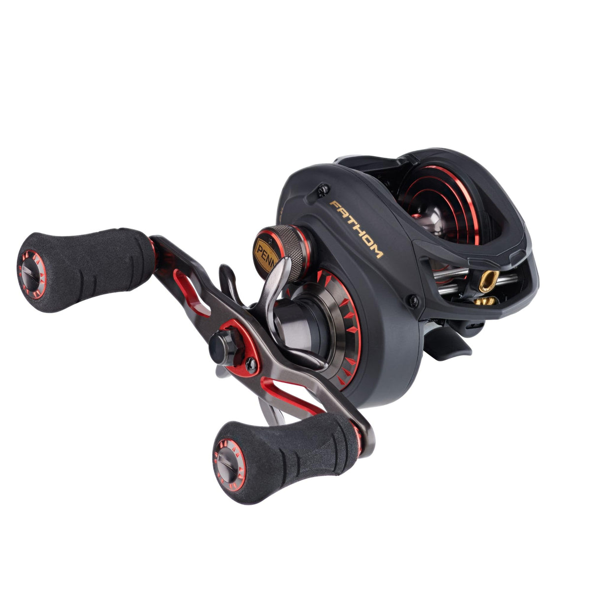 PENN Fathom Low Profile Reel Black Gold 9.2 oz - front view