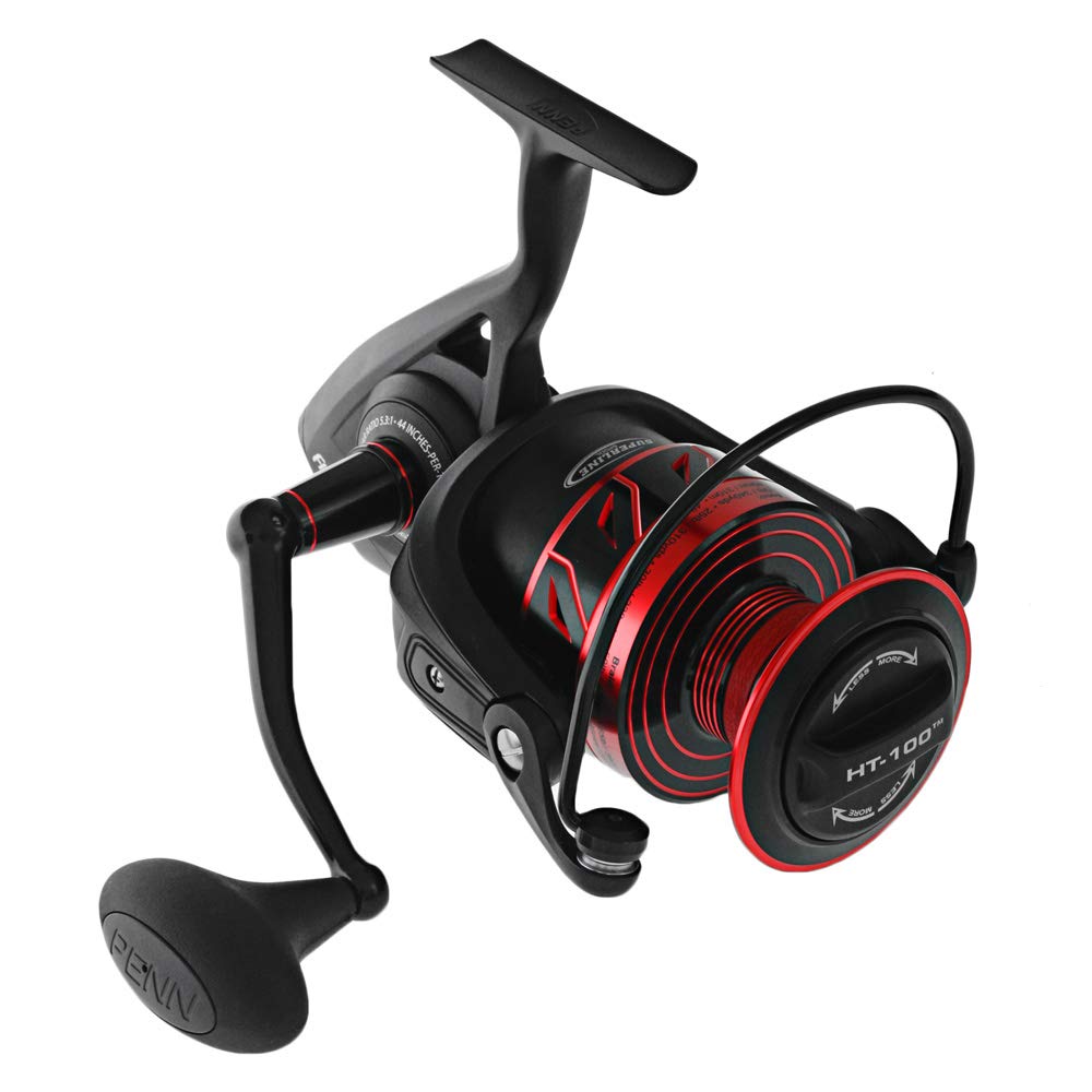 PENN Fierce III 8000 front view shows rugged metal body for harsh water conditions