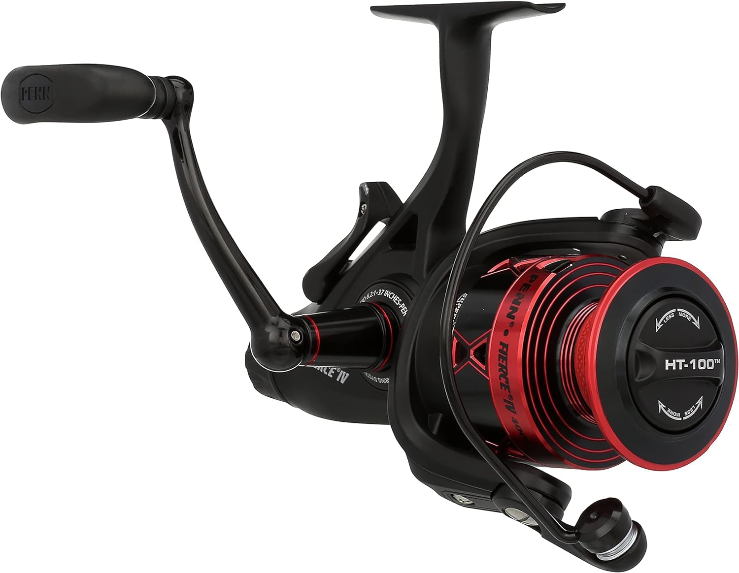 PENN Fierce IV Spinning 4000 LL CP reel side profile for smooth retrieves