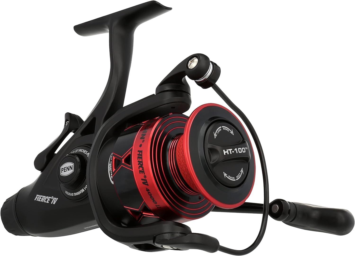 PENN Fierce IV Spinning 4000 LL CP reel spool area for line capacity