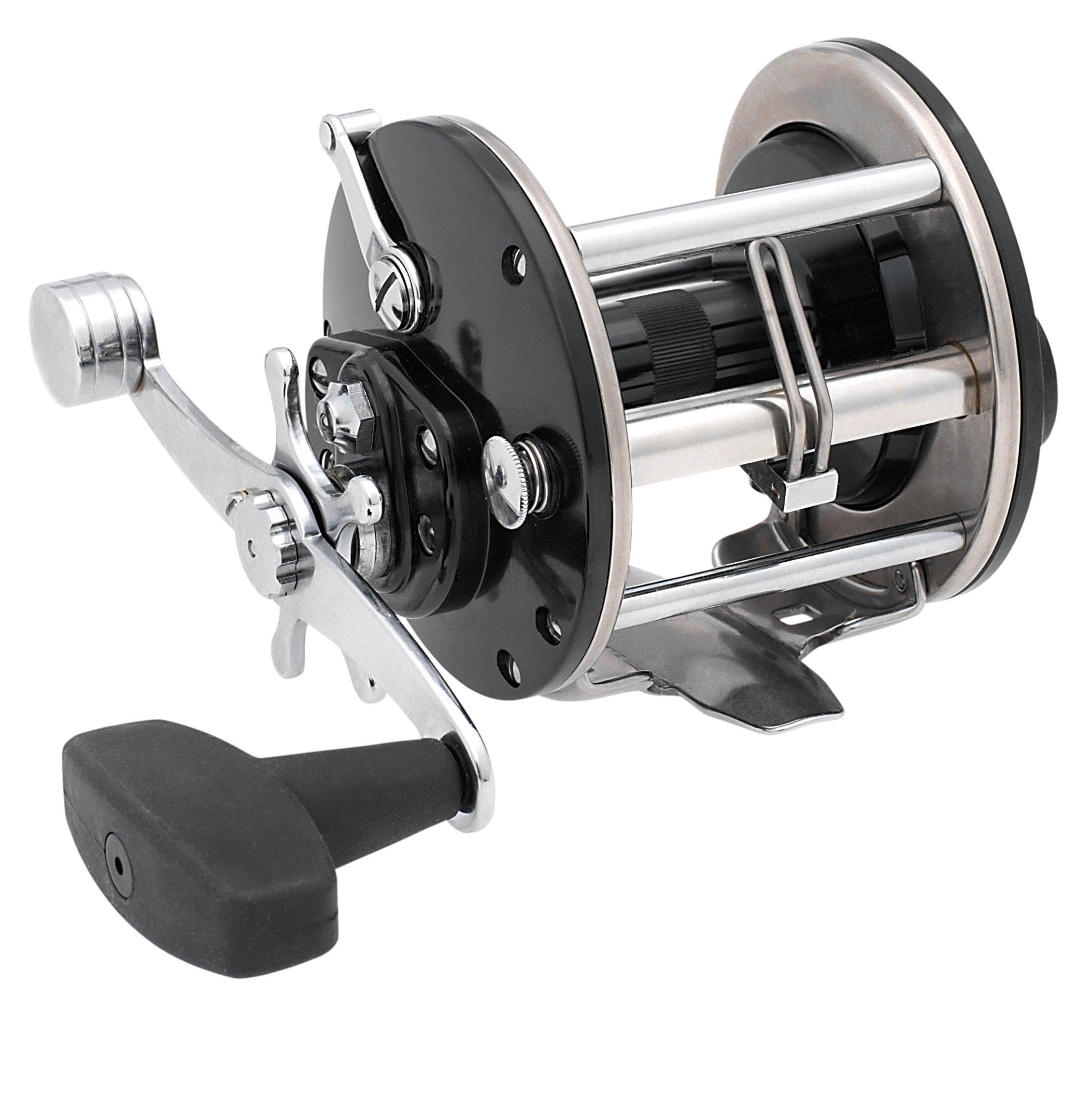 Front angle view of PENN General Purpose Level Wind Reel