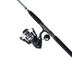 Close-up of Penn Pursuit IV 50-size reel showing corrosion-resistant graphite body