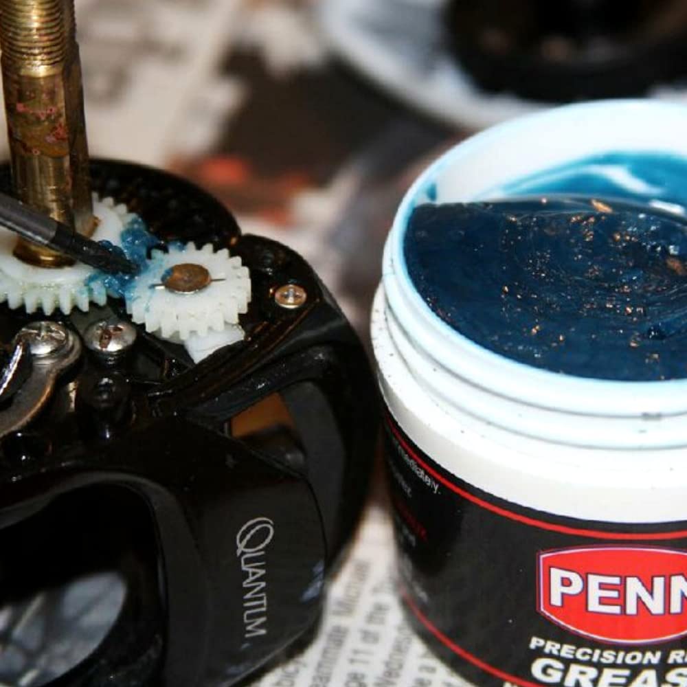 PENN Reel Grease close-up texture showing rich lubricant.
