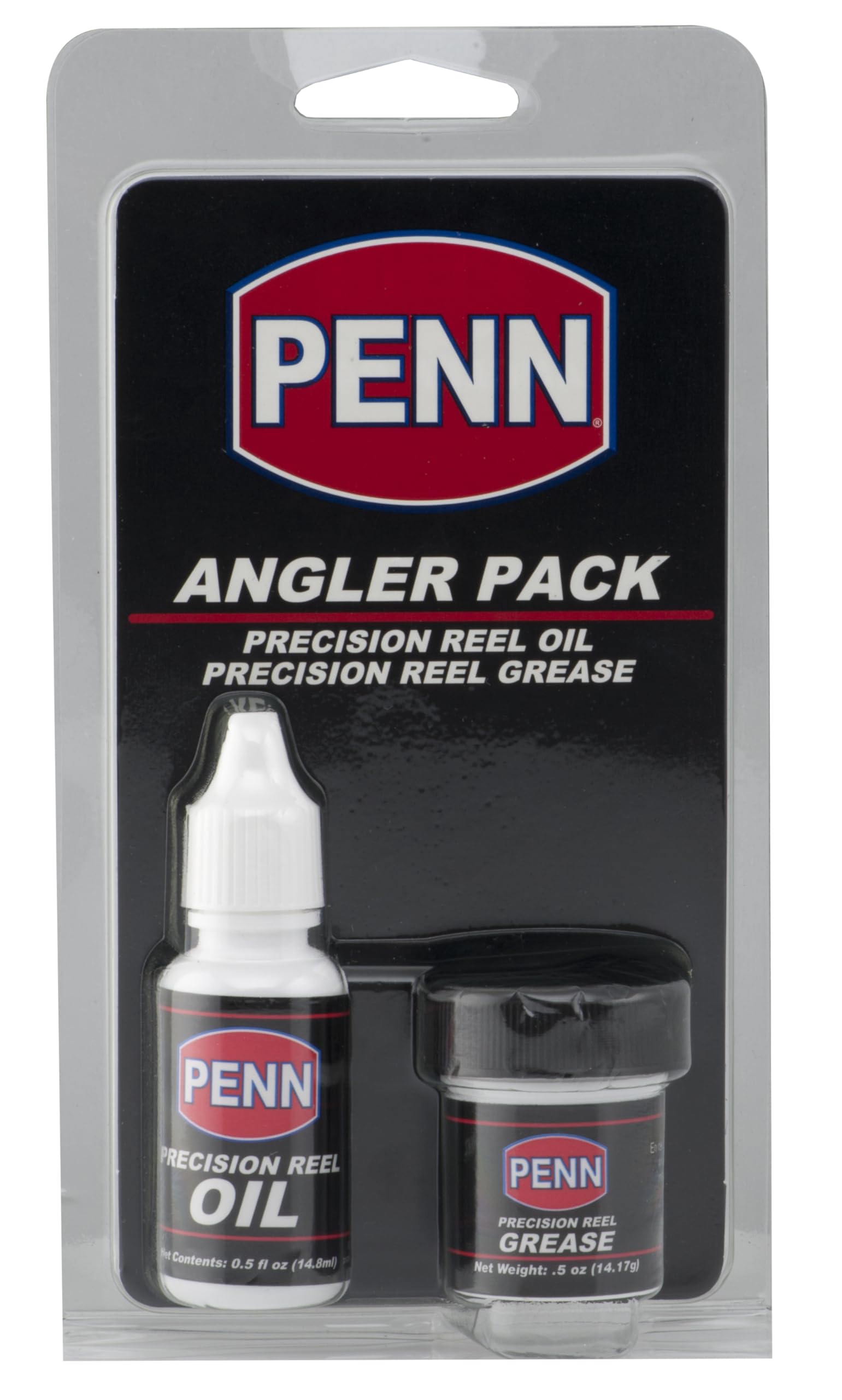 PENN reel oil bottle from Angler Pack, ready for smooth reel lubrication.