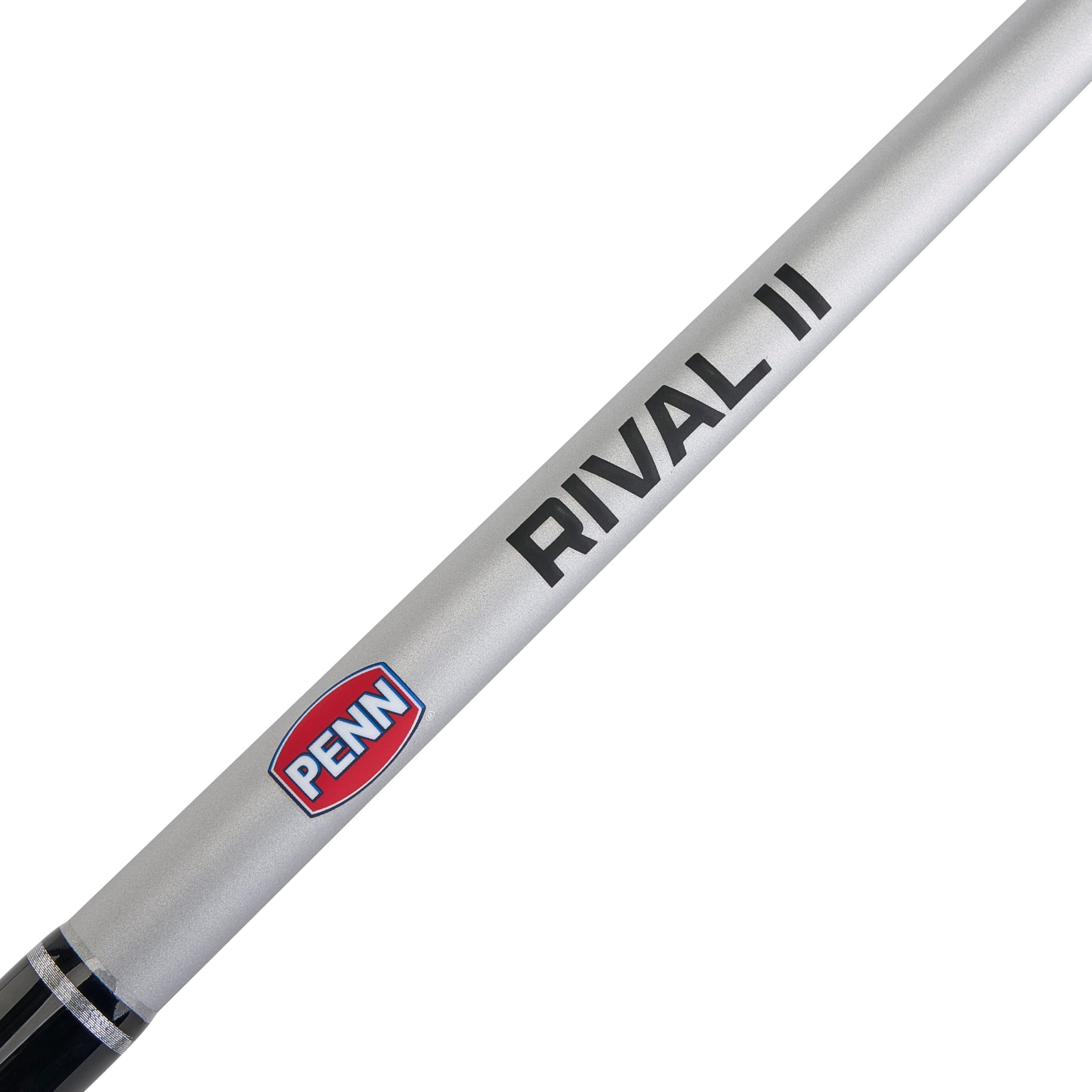 PENN Rival II triangle EVA foregrips offer secure comfort during long battles.