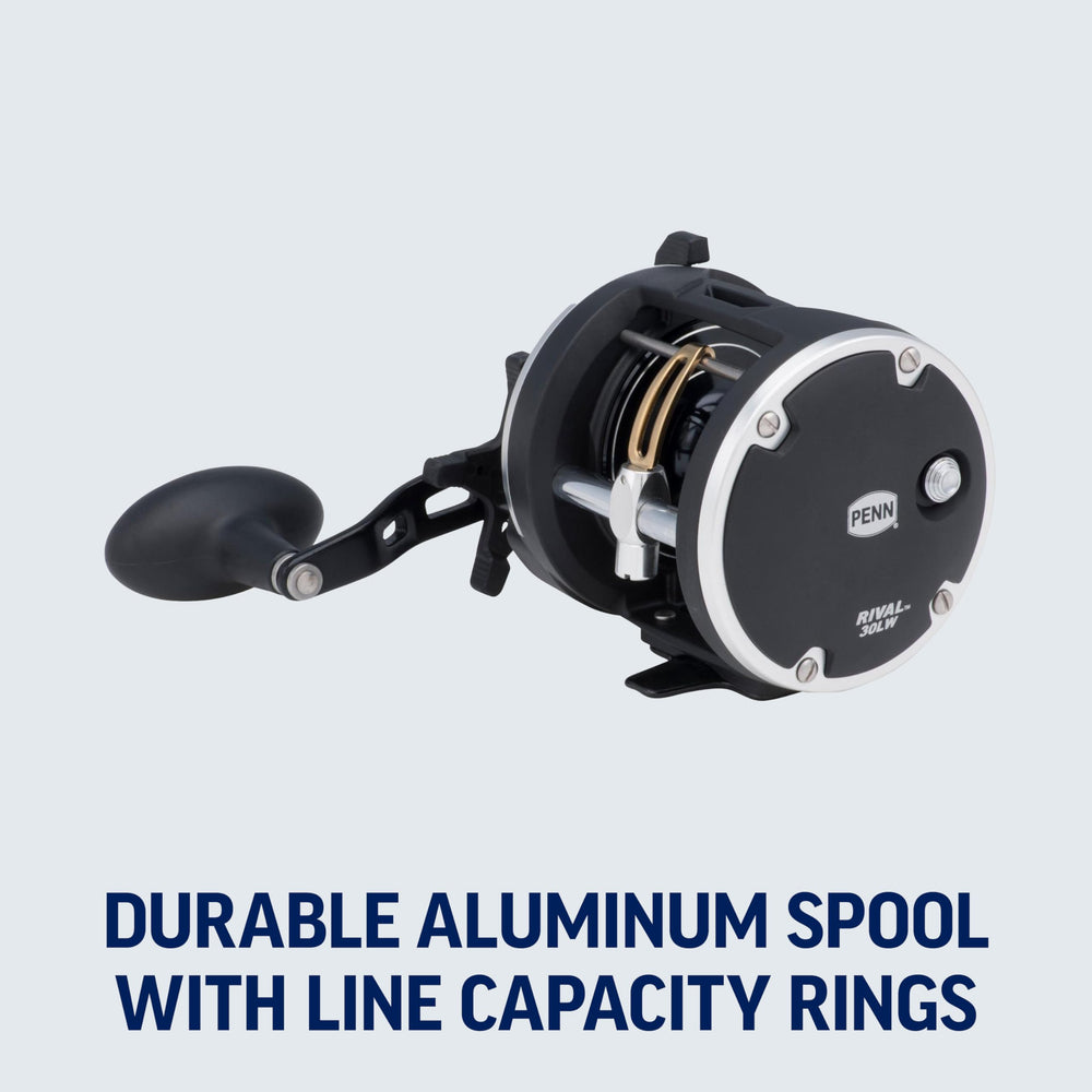 PENN Rival Level Wind bronze gears and pinion for durable performance