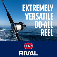 PENN Rival Level Wind spool assembly showing forged aluminum spool