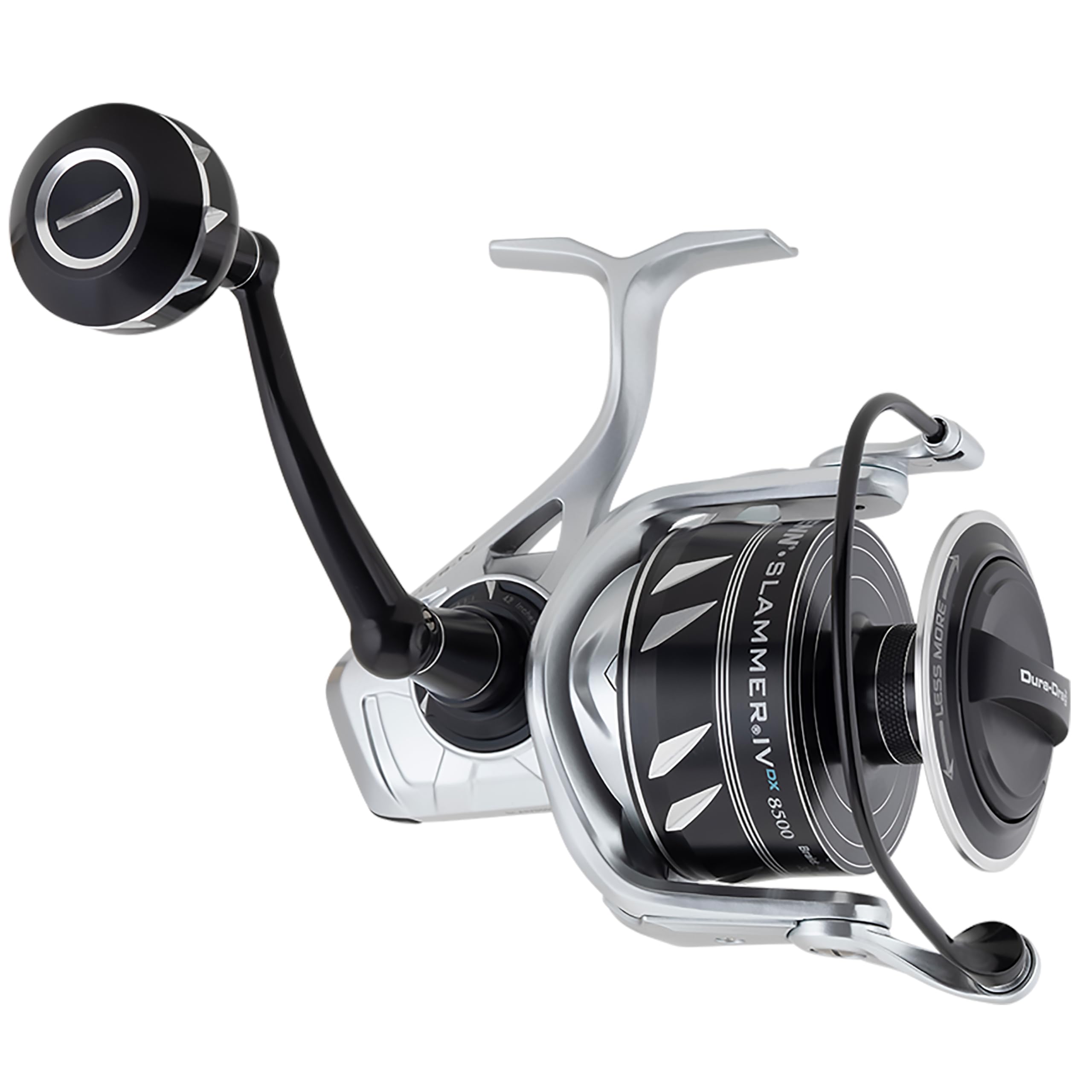 PENN SLAIV8500DX Slammer IV DX front view; rugged build for salty conditions.