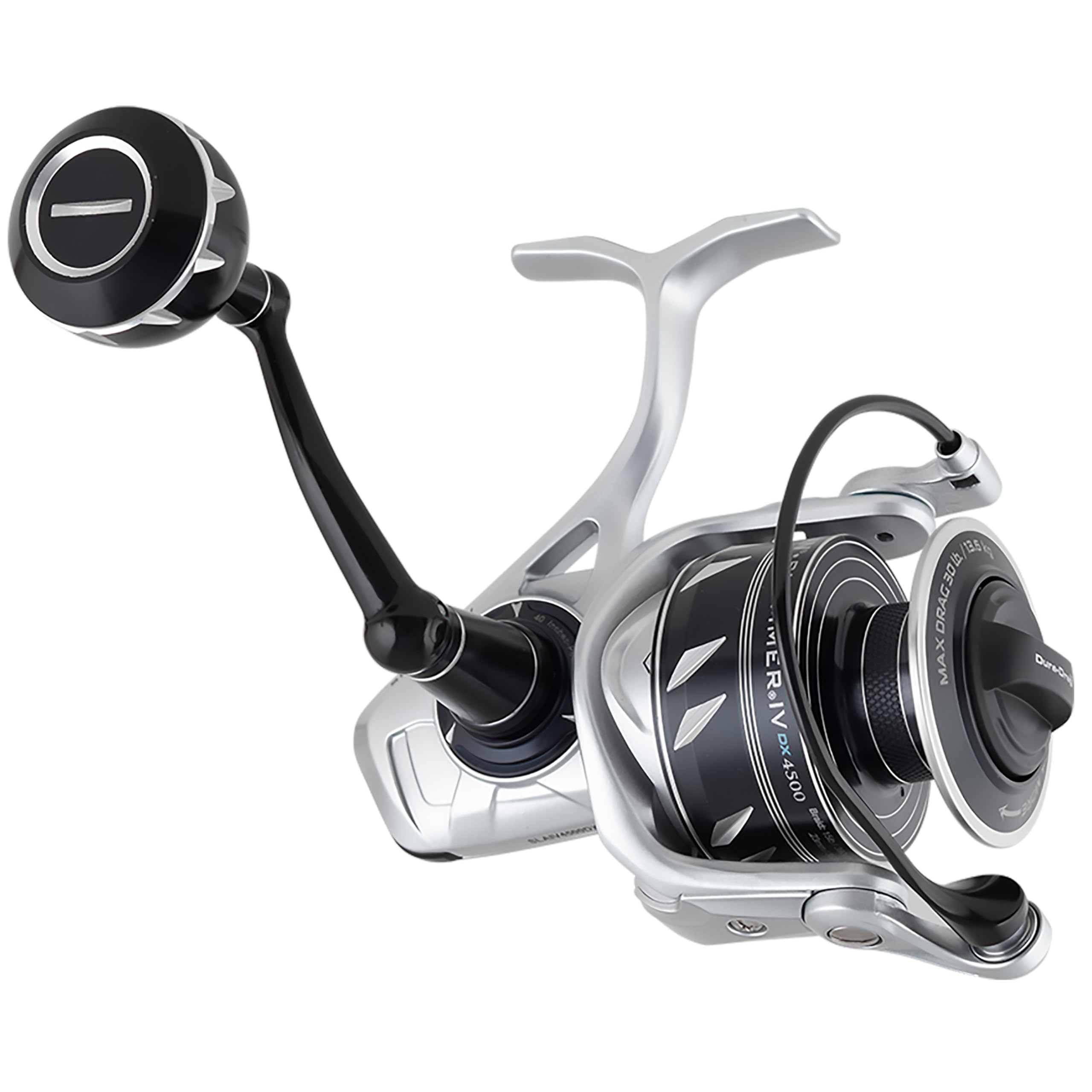 PENN Slammer IV DX 4500 reel body with durable full metal construction.