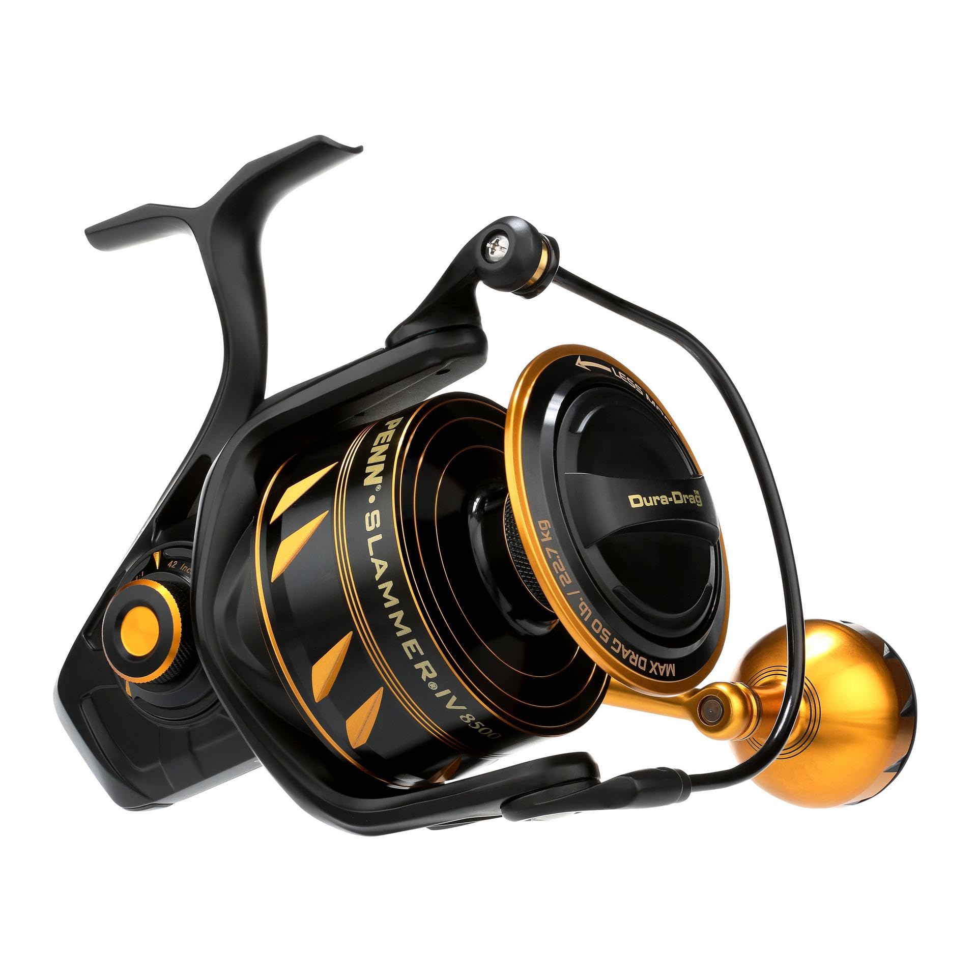 PENN Slammer IV spinning reel packaging detail emphasizing model and style.