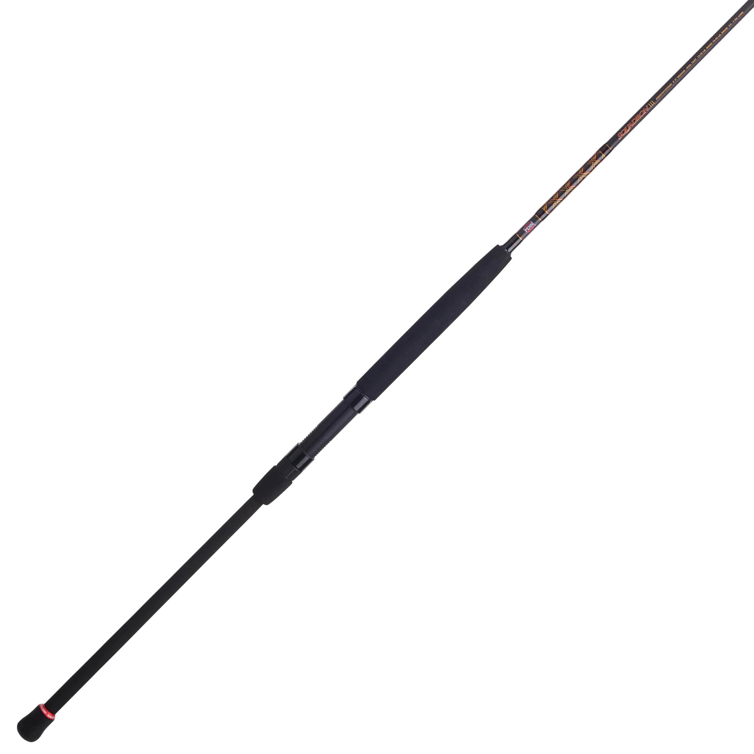 PENN Squadron III 8ft surf rod blank shows sensitivity for quick hooks.