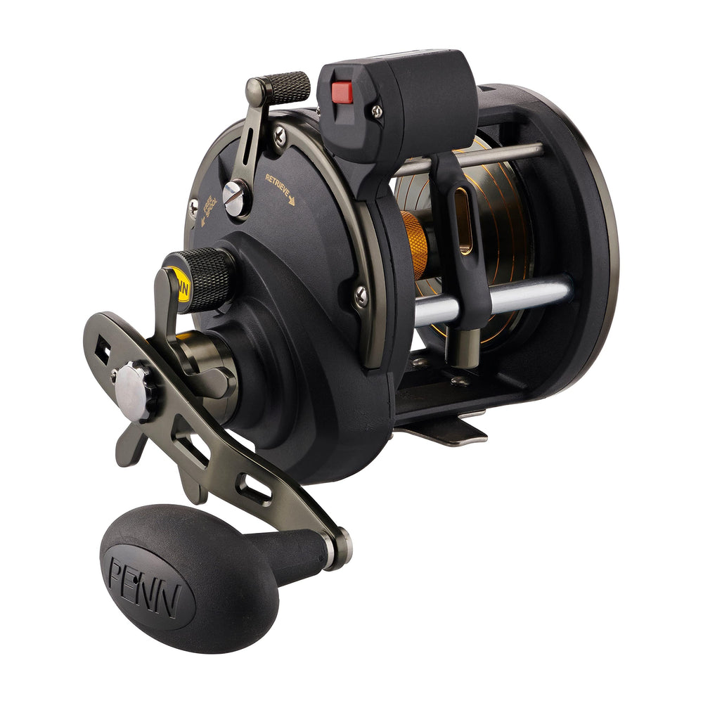 PENN Squall II reel front view with durable graphite frame for saltwater use