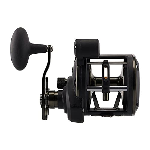 PENN Squall II side plate opened demonstrates fast gear access ease
