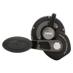 PENN Squall II lever-drag reel aluminum spool enables smooth line control and quick retrieves.