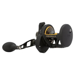 PENN Squall II lever-drag reel sideplates designed for comfortable, ergonomic handling.