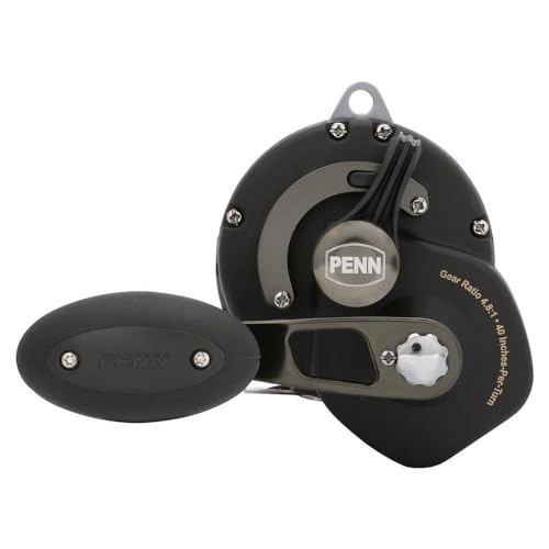 PENN Squall II lever drag with stainless gears supports reliable cranking during battles