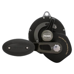 PENN Squall II palm-side graphite frame for lightweight comfort during long sessions.