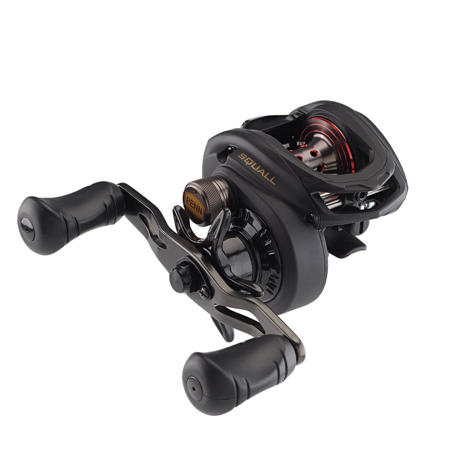 PENN Squall Low Profile Reel Black Smoke 8.1 oz for saltwater casting.