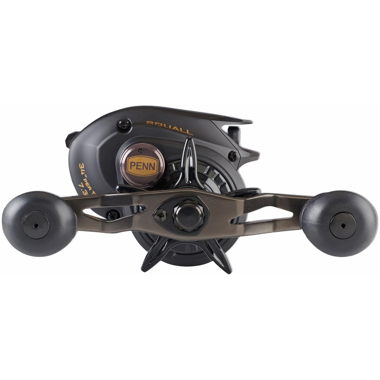 PENN Squall low profile reel in action, ideal for precise retrieves on saltwater trips
