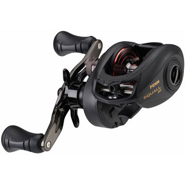 PENN Squall low profile reel side view highlighting slim body for comfortable grip