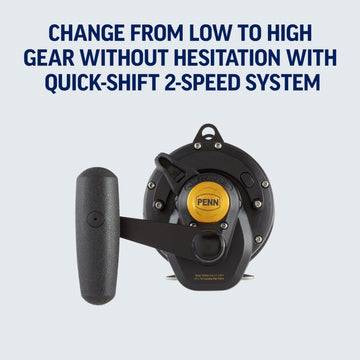 PENN Squall saltwater lever-drag design built for rugged offshore use