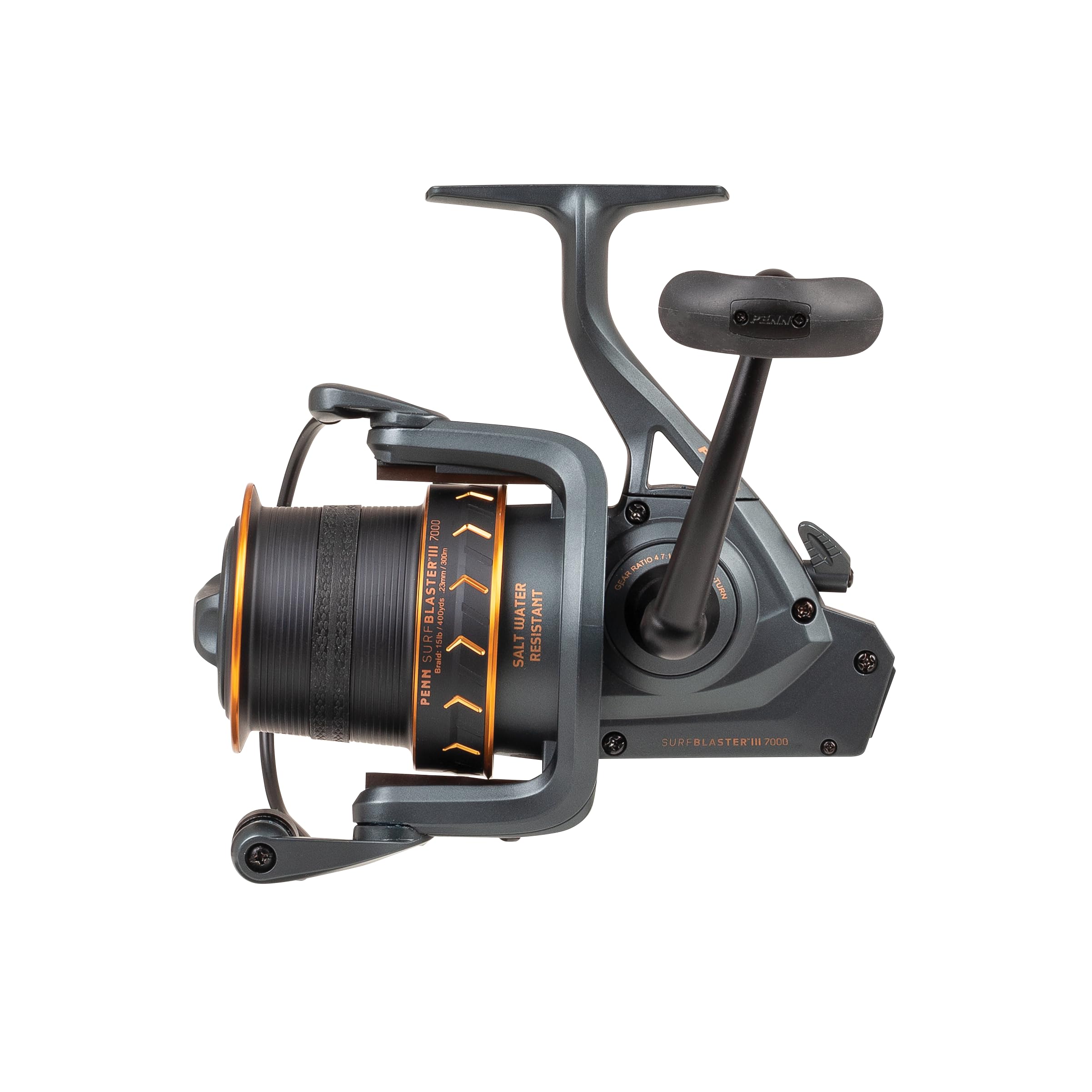 PENN Surfblaster III HT-100 brake shows controlled stopping power