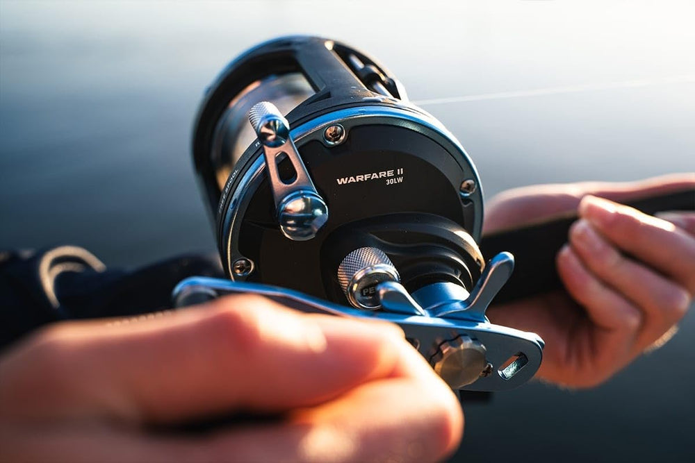 PENN Warfare II 3-bearing-system enhances smooth operation and faster retrieves.