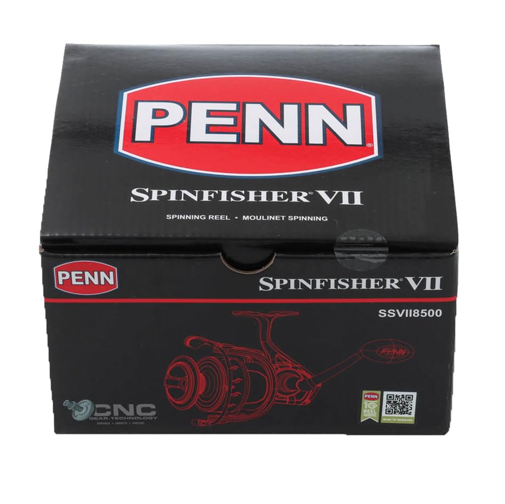Penn SSVII8500 Spinfisher VII spinning reel front angle