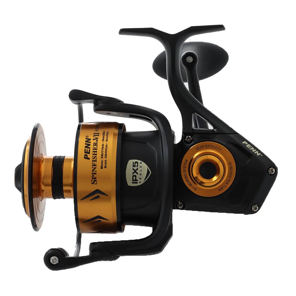 HT-100 carbon fiber drag washers close-up on Penn SSVII8500