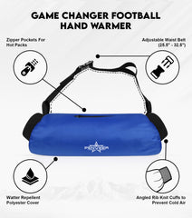 Penveer hand warmer pouch zipper pocket detail for storing keys and small items.