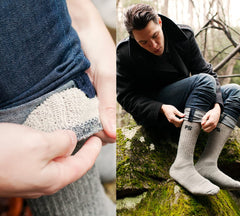 People Socks merino navy sock pair designed for all-day cushioning and odor control.