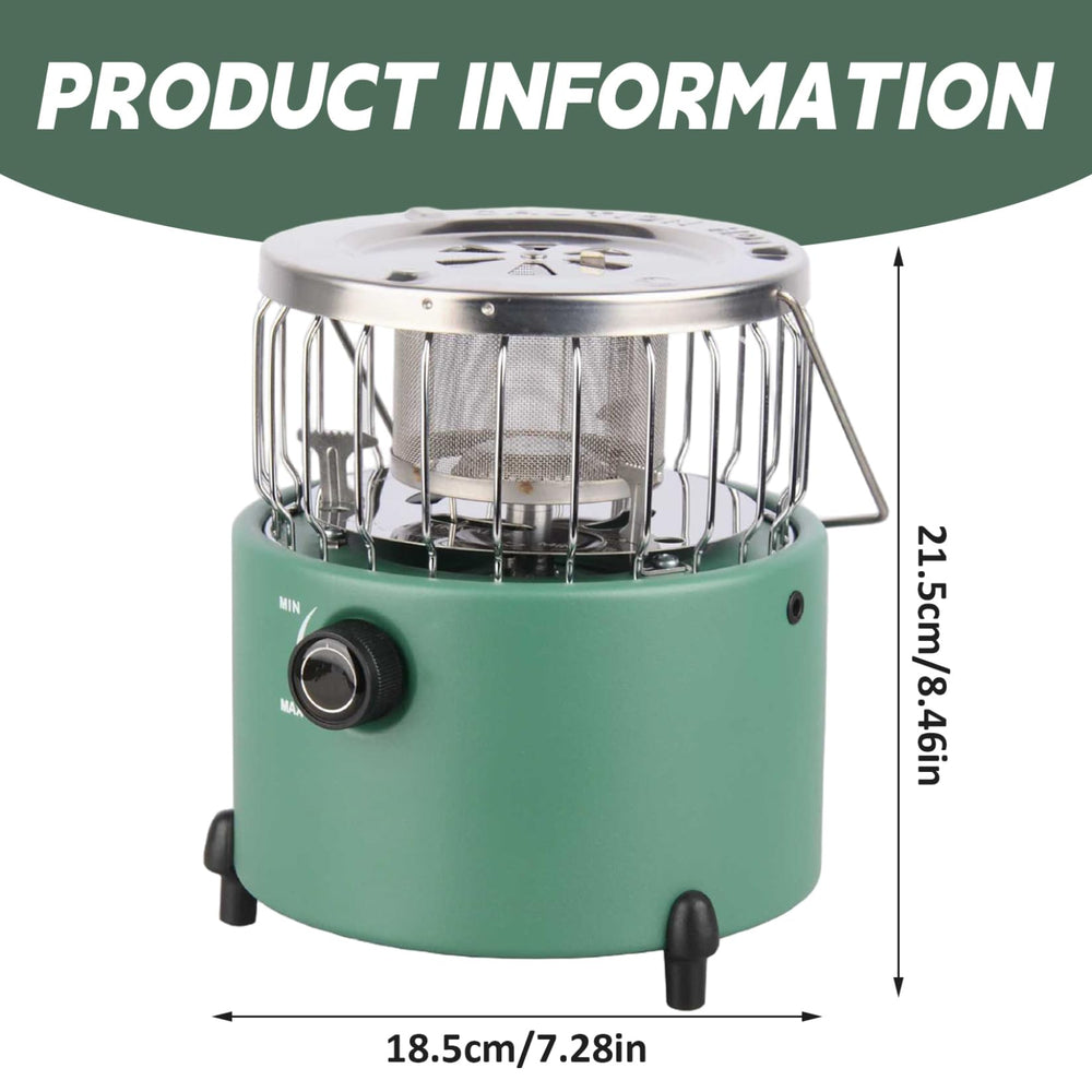 Peosaard 2-in-1 heater-stove ready for outdoor cooking.