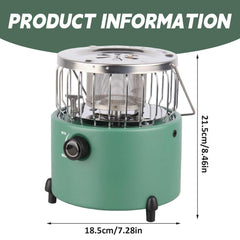 Peosaard 2-in-1 heater-stove ready for outdoor cooking.
